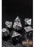 Acrylic Metallic Dice Set - Silver