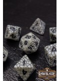 Cracked Style Dice Set - Black