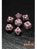 Cracked Style Dice Set - Red