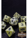 Cracked Style Dice Set - Yellow