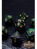 Galaxy Dice Set - Dark Green