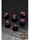 Galaxy Dice Set - Dark Purple