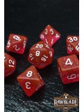 Glitter Dice Set - Red