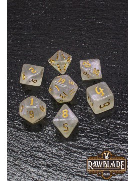 Gothic Iridiscent Dice Set - Golden Glacial