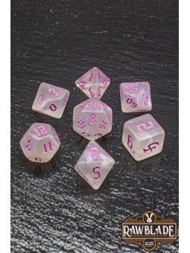 Gothic Iridiscent Dice Set - Pink Pearl