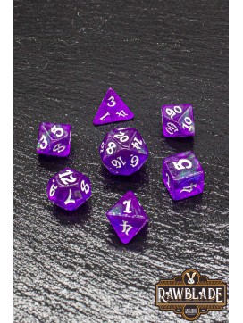 Gothic Nebula Dice Set - Amethyst Stardust