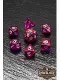 Gothic Nebula Dice Set - Crimson Cosmos