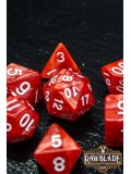 Marble Dice Set - Red