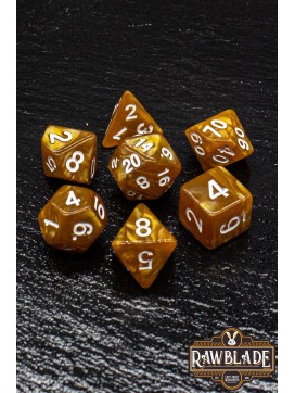 Marble Dice Set - Golden