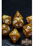 Marble Dice Set - Golden