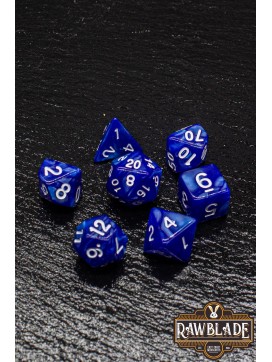 Marble Dice Set - Navy Blue