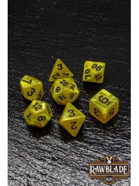 Marble Dice Set - Yellow