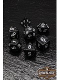 Marble Dice Set - Black