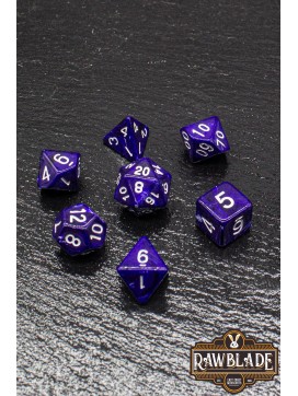 Marble Dice Set - Dark Lilac