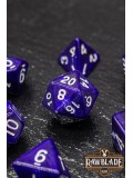 Marble Dice Set - Dark Lilac