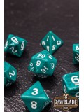 Marble Dice Set - Dark Pine Green