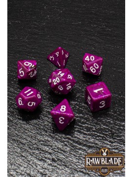 Marble Dice Set - Purple