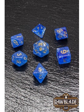 Marble Dice Set - Sky Blue