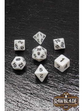 Marble Dice Set - White