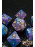 Marble 2 Colors Dice Set - Light Purple/Blue