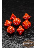 Opaque Dice Set- Orange