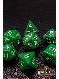 Opaque Dice Set- Green