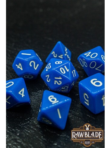 Opaque Dice Set- Blue