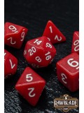 Opaque Dice Set- Red