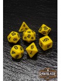 Opaque Dice Set- Yellow