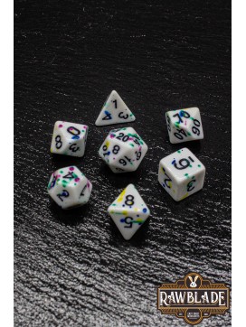 Splattered Dice Set- Fiesta