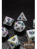 Splattered Dice Set- Fiesta