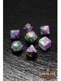 Marble 4 Colors Gothic Dice Set - Shadowy Marble