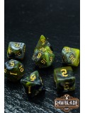 Marble 4 Colors Gothic Dice Set - Mystic Ebony