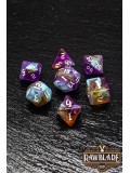 Marble 4 Colors Gothic Dice Set - Celestial Amber