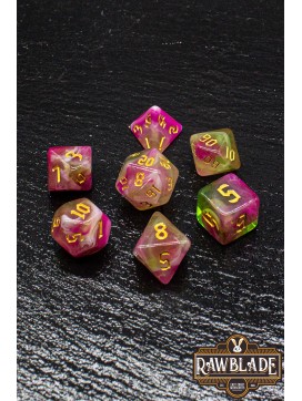 Marble 4 Colors Gothic Dice Set - Coral Pink