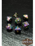 Marble 4 Colors Gothic Dice Set - Cosmic Purple