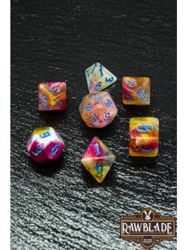 Marble 4 Colors Gothic Dice Set - Tropical Peach