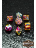 Marble 4 Colors Gothic Dice Set - Tropical Peach