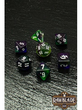 Marble 4 Colors Gothic Dice Set - Spectral Night