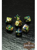 Marble 4 Colors Gothic Dice Set - Forest Essence