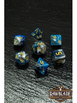 Marble 4 Colors Gothic Dice Set - Starry Night