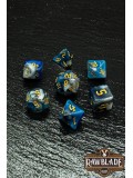 Marble 4 Colors Gothic Dice Set - Starry Night