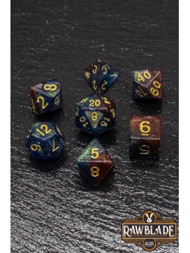 Nebula Dice Set - Nebulous Bloodstone