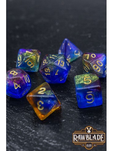 Nebula Dice Set - Mystic Azure