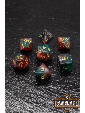 Nebula Dice Set - Verdant Azure