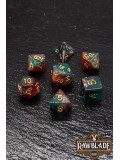 Nebula Dice Set - Verdant Azure