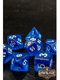 Transparent Dice Set - Blue