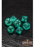 Transparent Dice Set - Turquoise