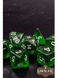 Transparent Dice Set - DarkGreen