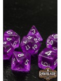 Transparent Dice Set - Purple